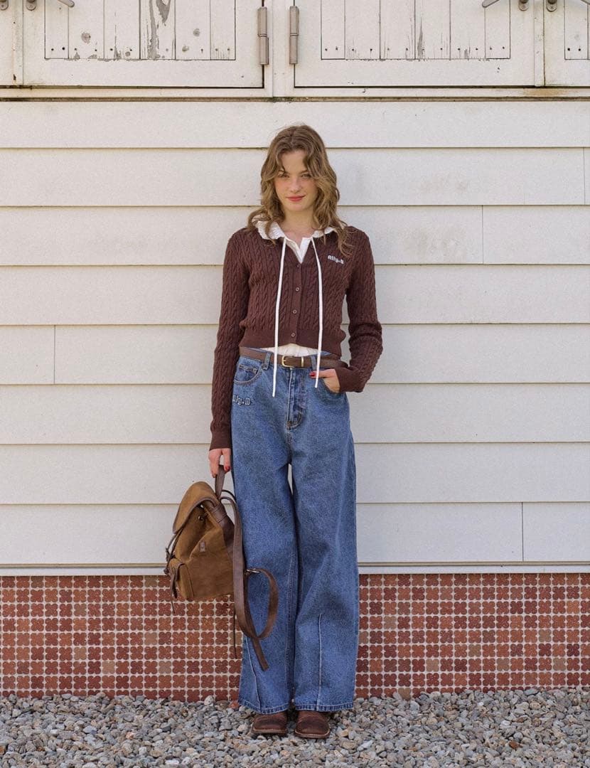 ALLISON BROWN ワイドストレートジーンズ 新品タグ付き