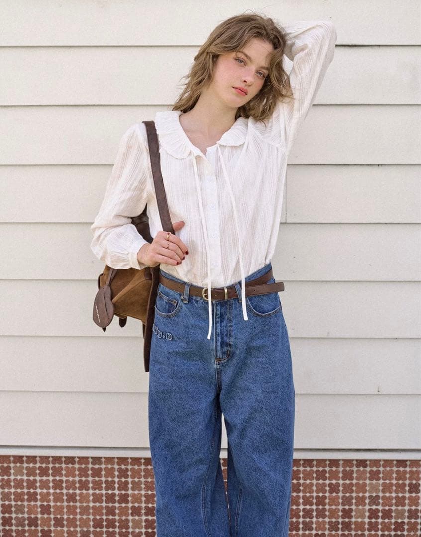 ALLISON BROWN ワイドストレートジーンズ 新品タグ付き