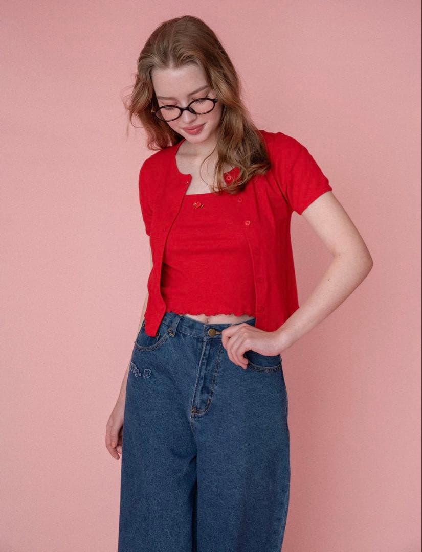 ALLISON BROWN ワイドストレートジーンズ 新品タグ付き