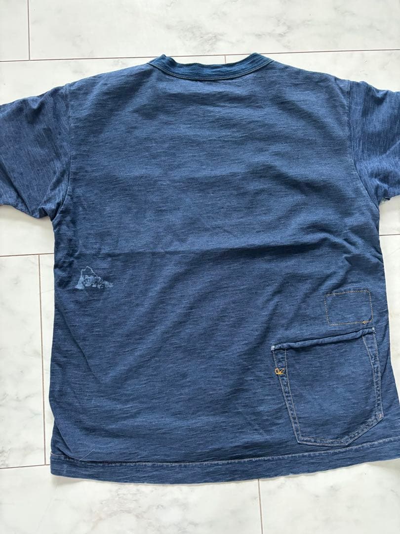 45R パッチワーク× 天竺の908オーシャンTシャツ (再び・インディゴ)