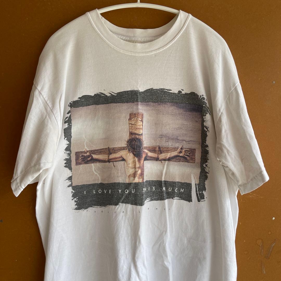 希少90sヴィンテージ キリスト十字架Tシャツ