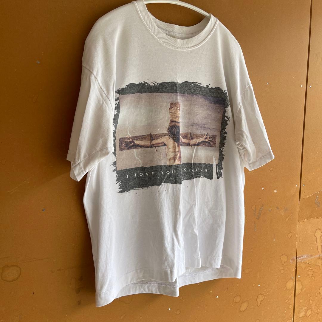 希少90sヴィンテージ キリスト十字架Tシャツ