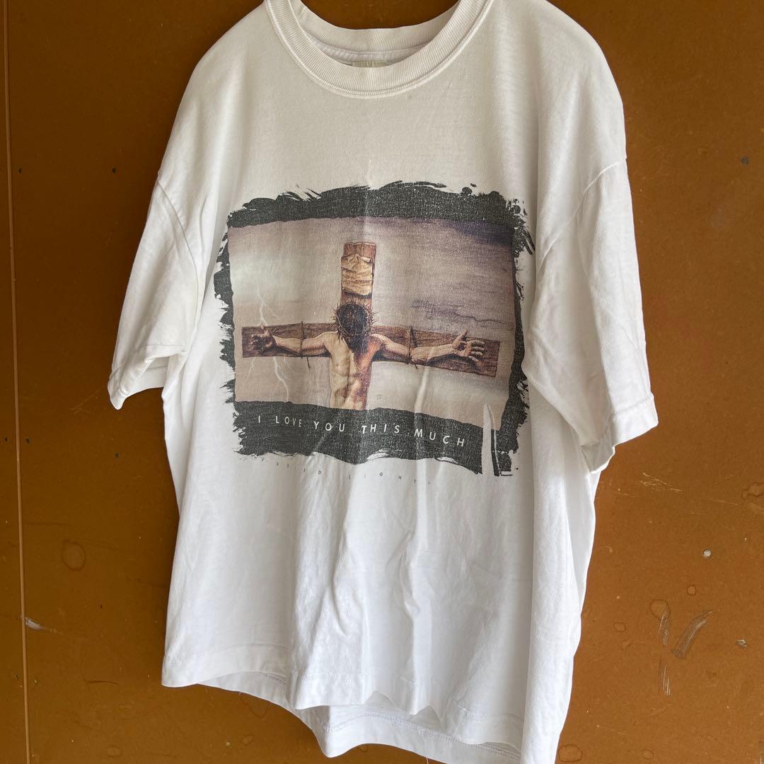 希少90sヴィンテージ キリスト十字架Tシャツ