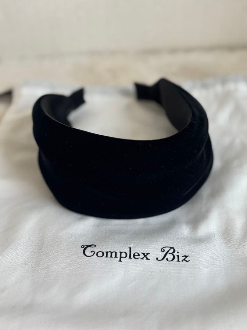 Complex Biz ベルベットカチューシャ（ブラック）