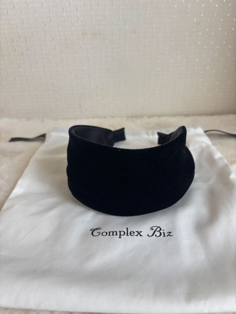 Complex Biz ベルベットカチューシャ（ブラック）