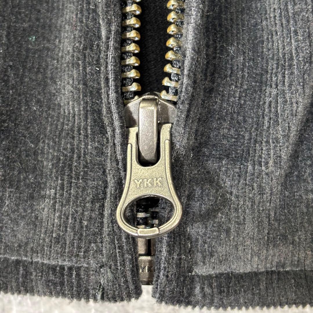 NIKE コーデュロイジャケット　刺繍　スウォッシュ　スイングトップ　XL 黒