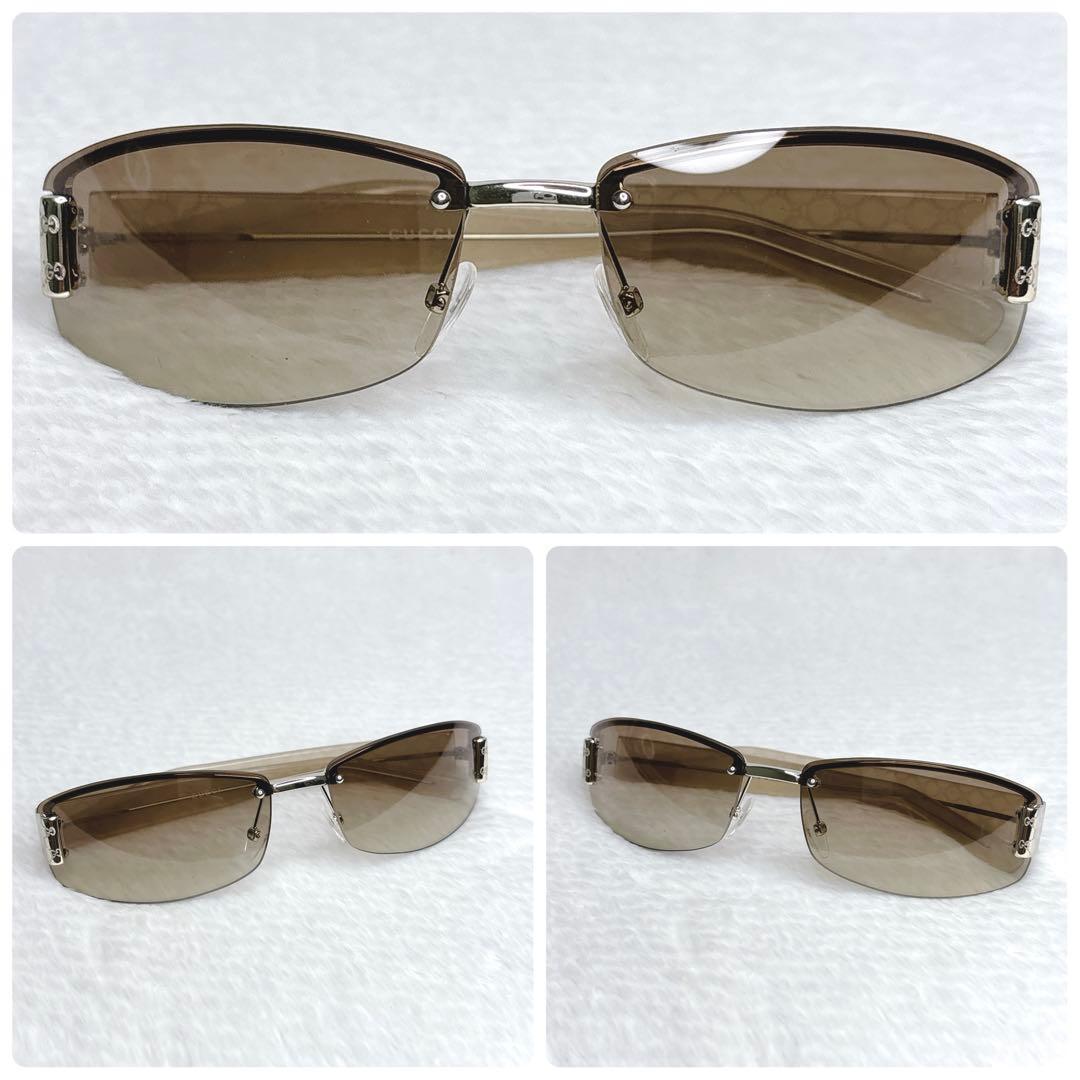 小物 GUCCI Vintage Rimless Sunglasses 00s Y2K