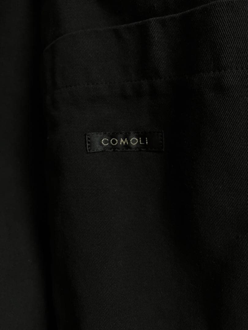 COMOLI 製品染ジャケット ブラック 3