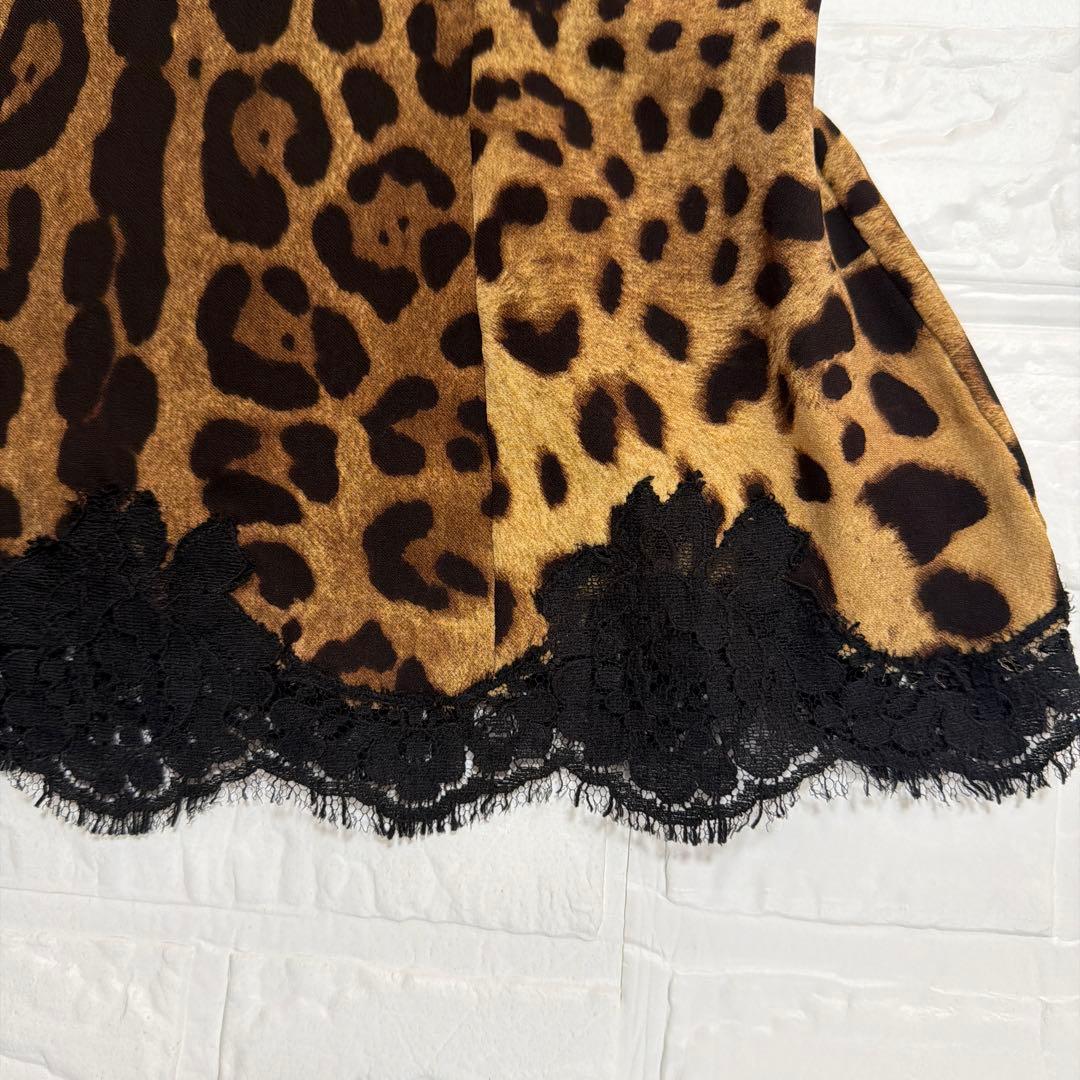 Dolce & Gabbana ヒョウ柄 レース キャミソール