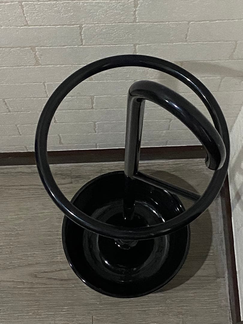 廃盤 IKEA NARLIG 陶器製 傘立て 黒 ポストモダン オールドイケア