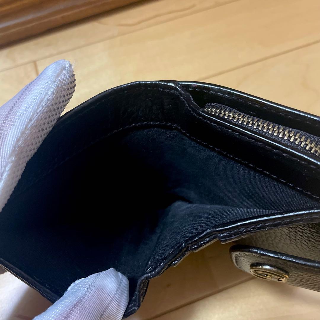 ○GUCCI グッチ折り財布 プチマーモント
