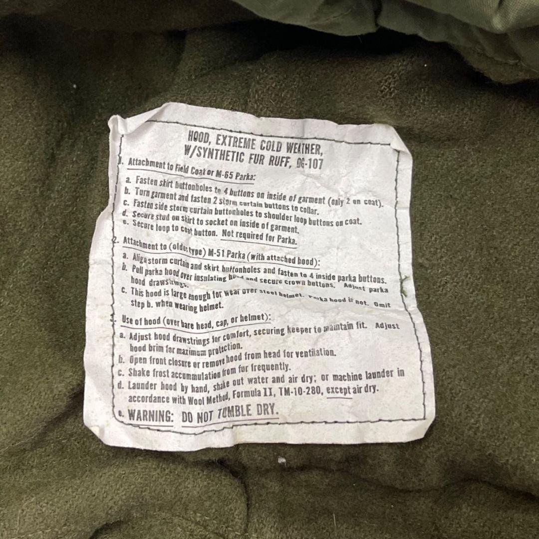 US.Army 米軍実物 M-65 Fishtail Parka S