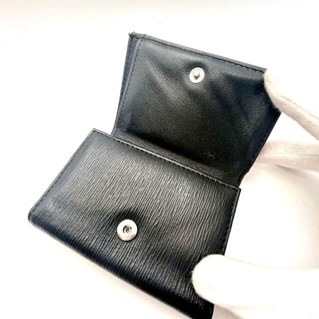 ヴィヴィアン・ウエストウッド　三つ折り財布 オーブ ブラック レザー コンパクト