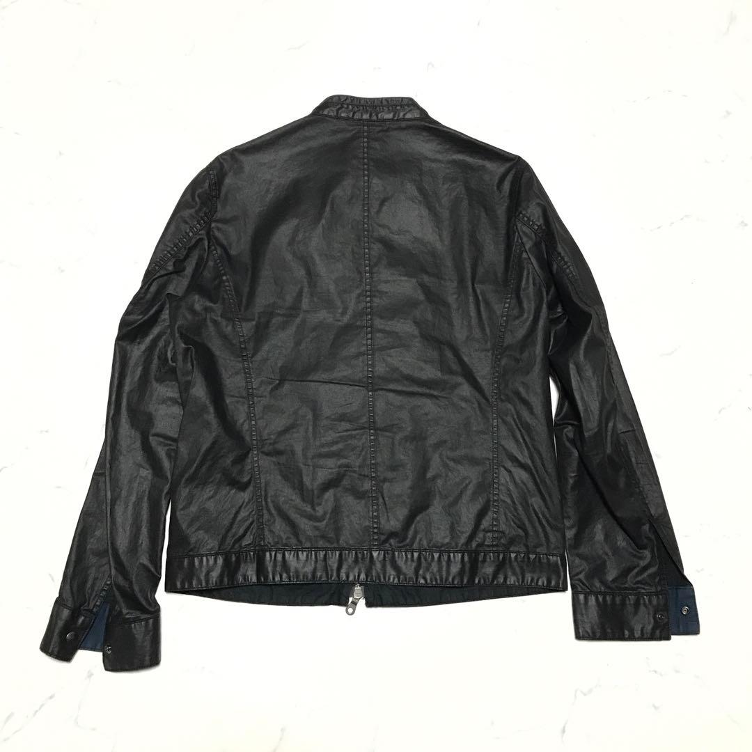 Y2K コーティングジャケット 光沢ブルゾン grunge archive
