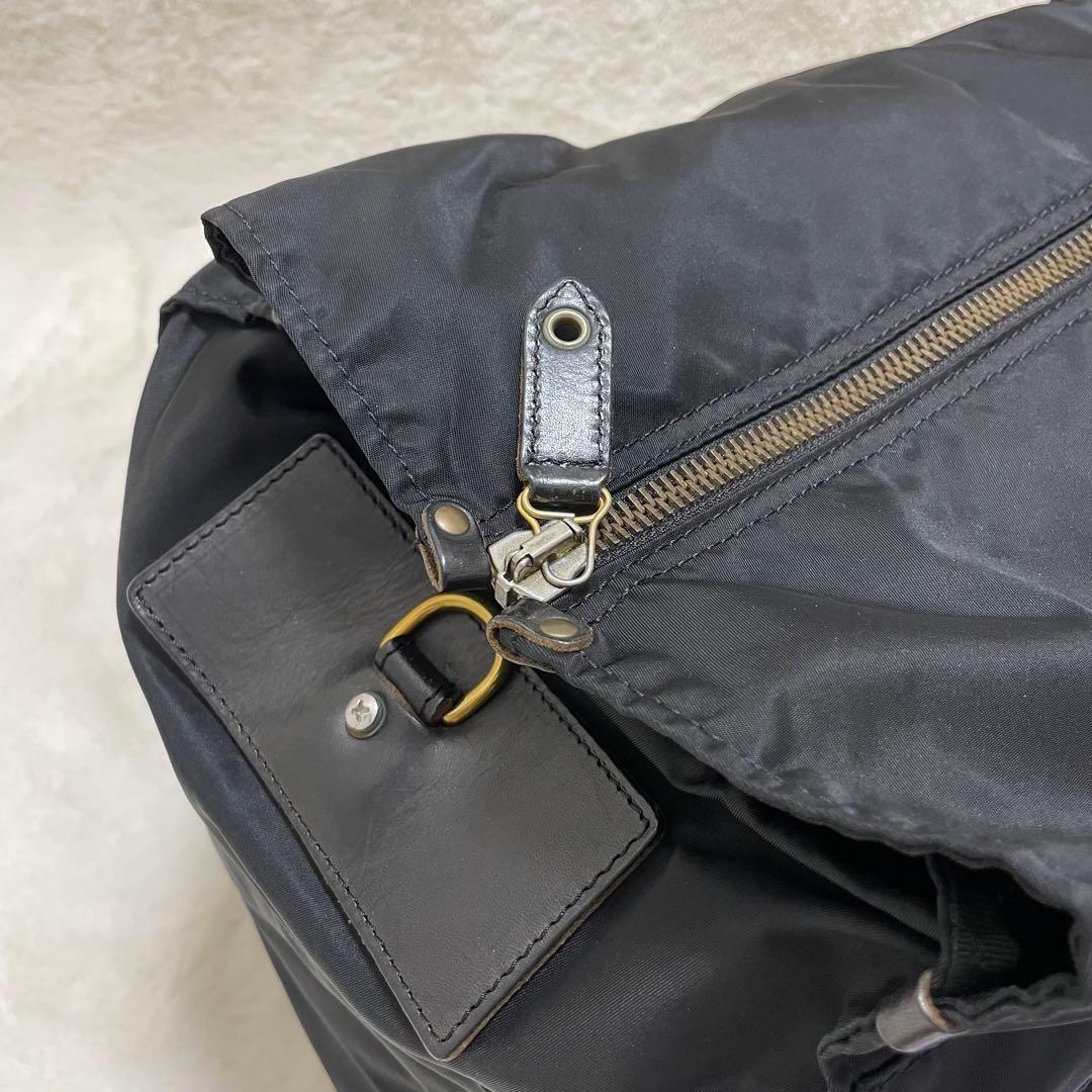 【美品】 felisi フェリージ ボストンバッグ ナイロン レザー P3
