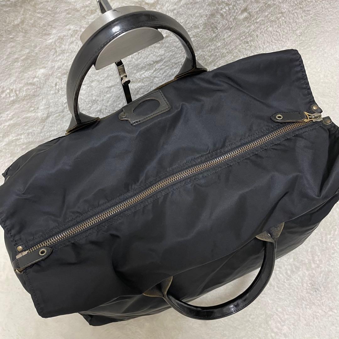 【美品】 felisi フェリージ ボストンバッグ ナイロン レザー P3