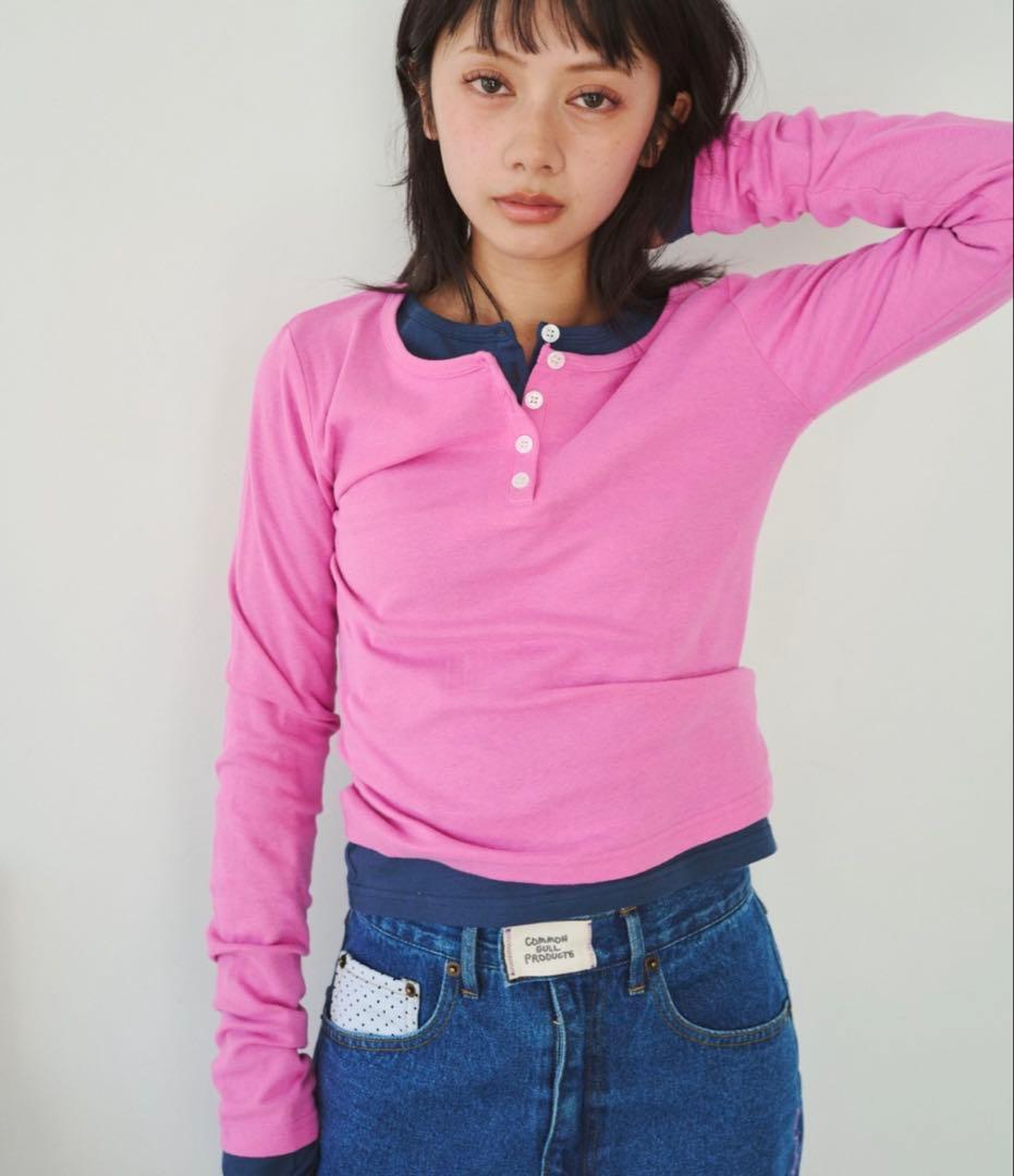 COMMON GULL PRODUCTS ひとえふたえパックヘンリーロンT