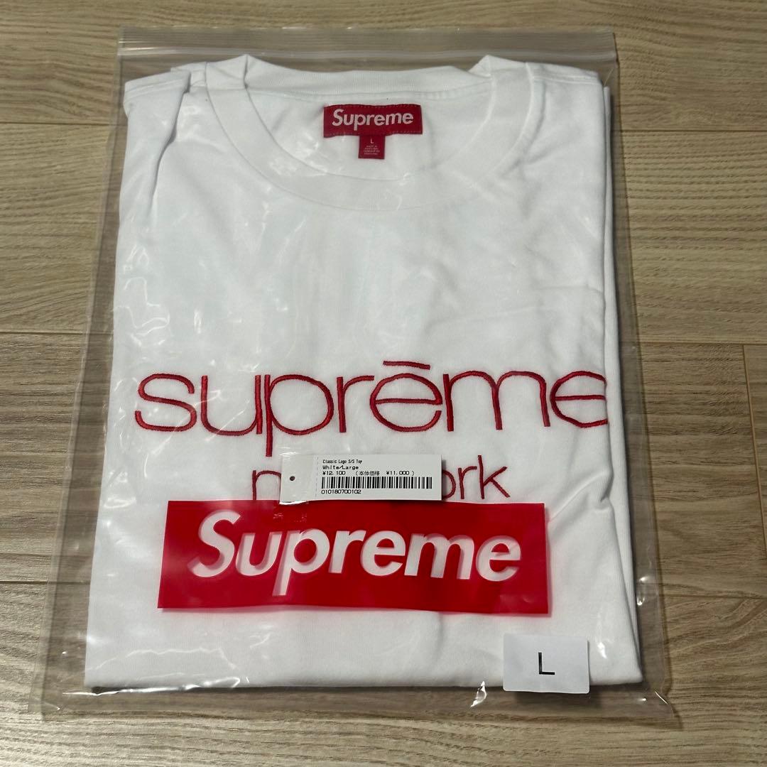 Supreme/Classic Logo S/S Top Tシャツ/L