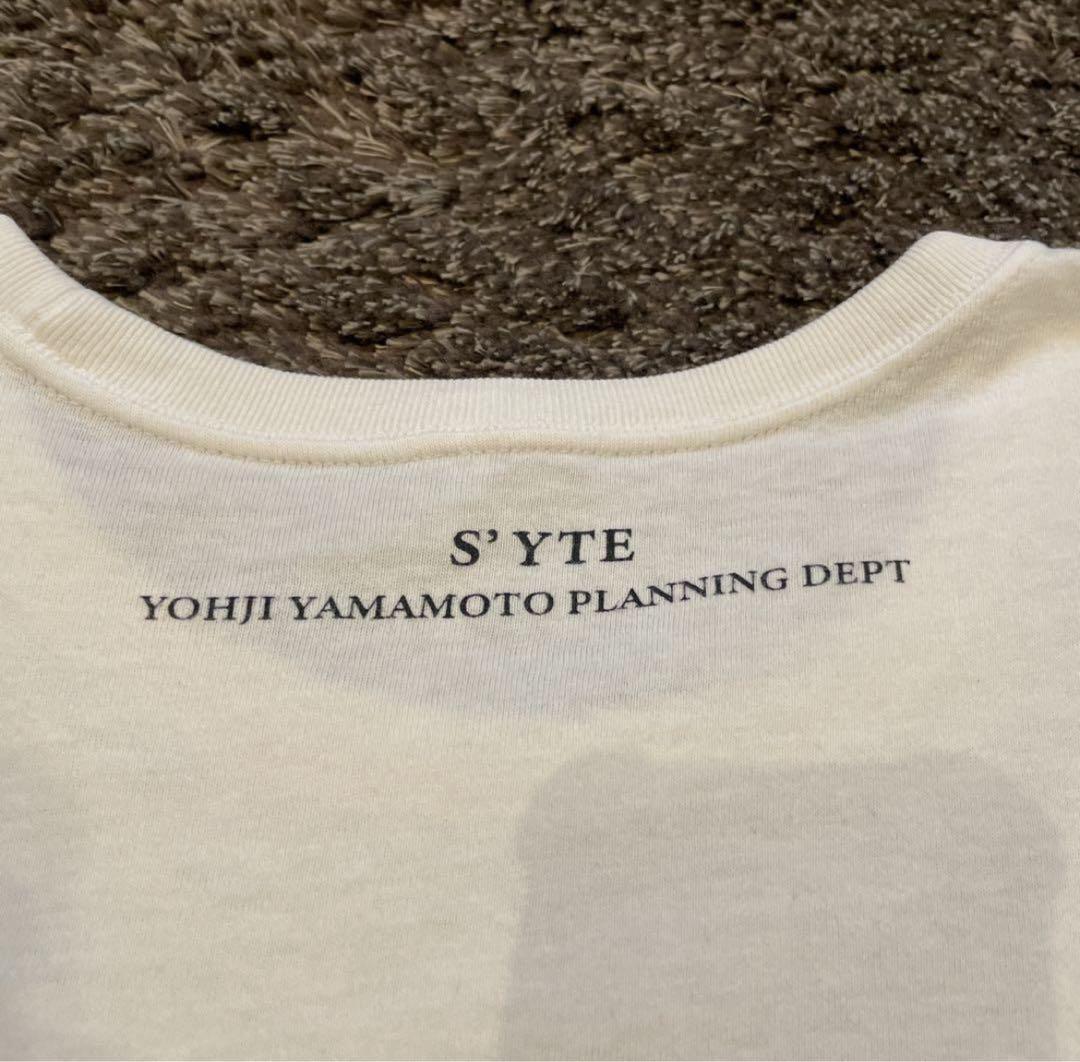 ヨウジヤマモト S'YTE チェーン ネックレス プリント Tシャツ ホワイト4