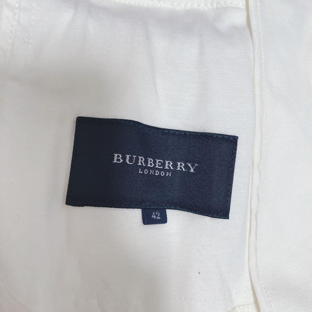 BURBERRY テーラードジャケット コットン ノバチェック切り替え 42