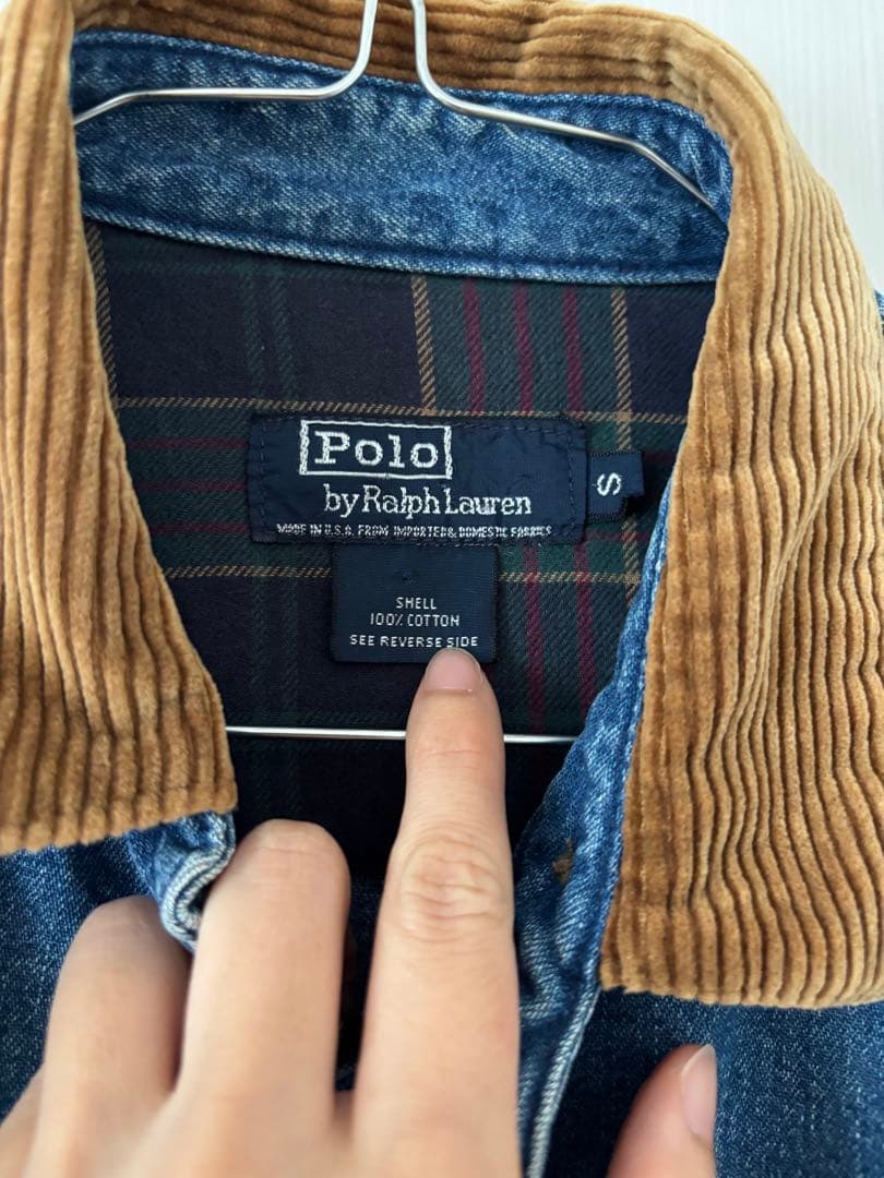90s Made in USA ラルフローレン デニム ブルゾン S