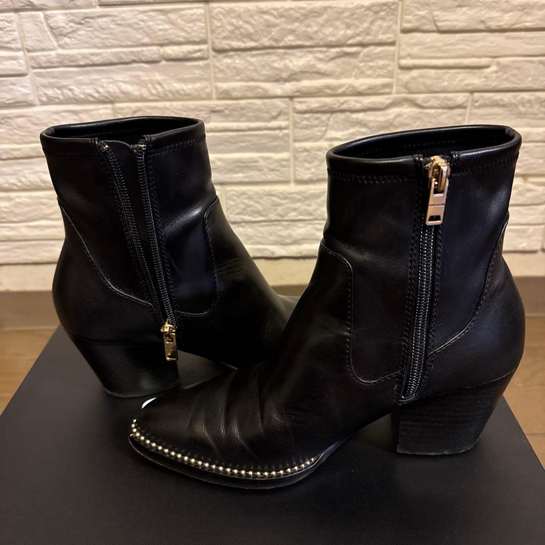 【極美品】coach コーチ　黒ショートブーツ