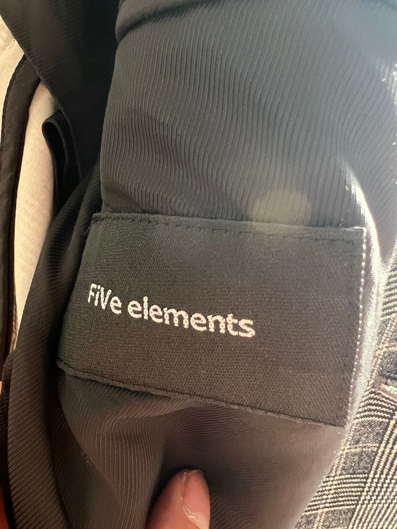 AKM×FiVe elements チェック柄 テーラードジャケットセットアップ