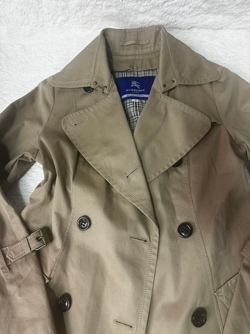 美品 バーバリートレンチコート ノバチェック ベージュ　38