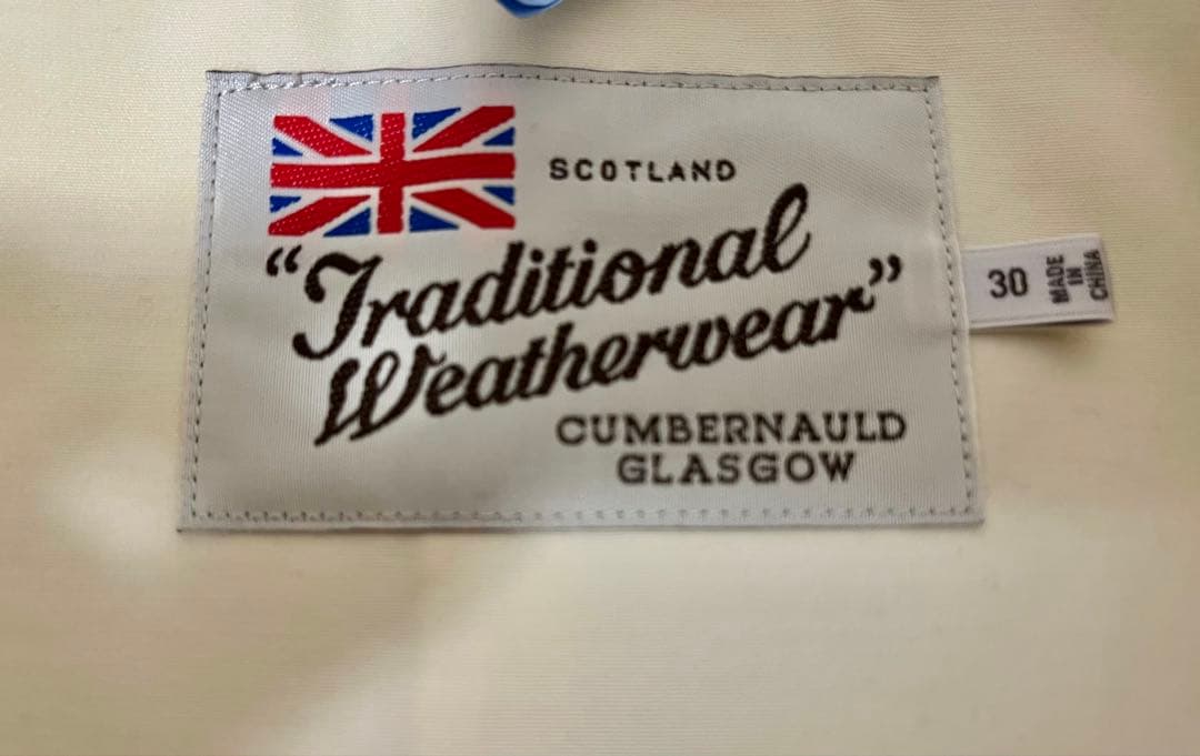 Traditional Weatherwear ノーカラーコート　サイズ30