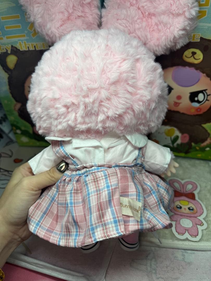 112.babythree big400%体　限定　海外ドール　うさぎ　新品