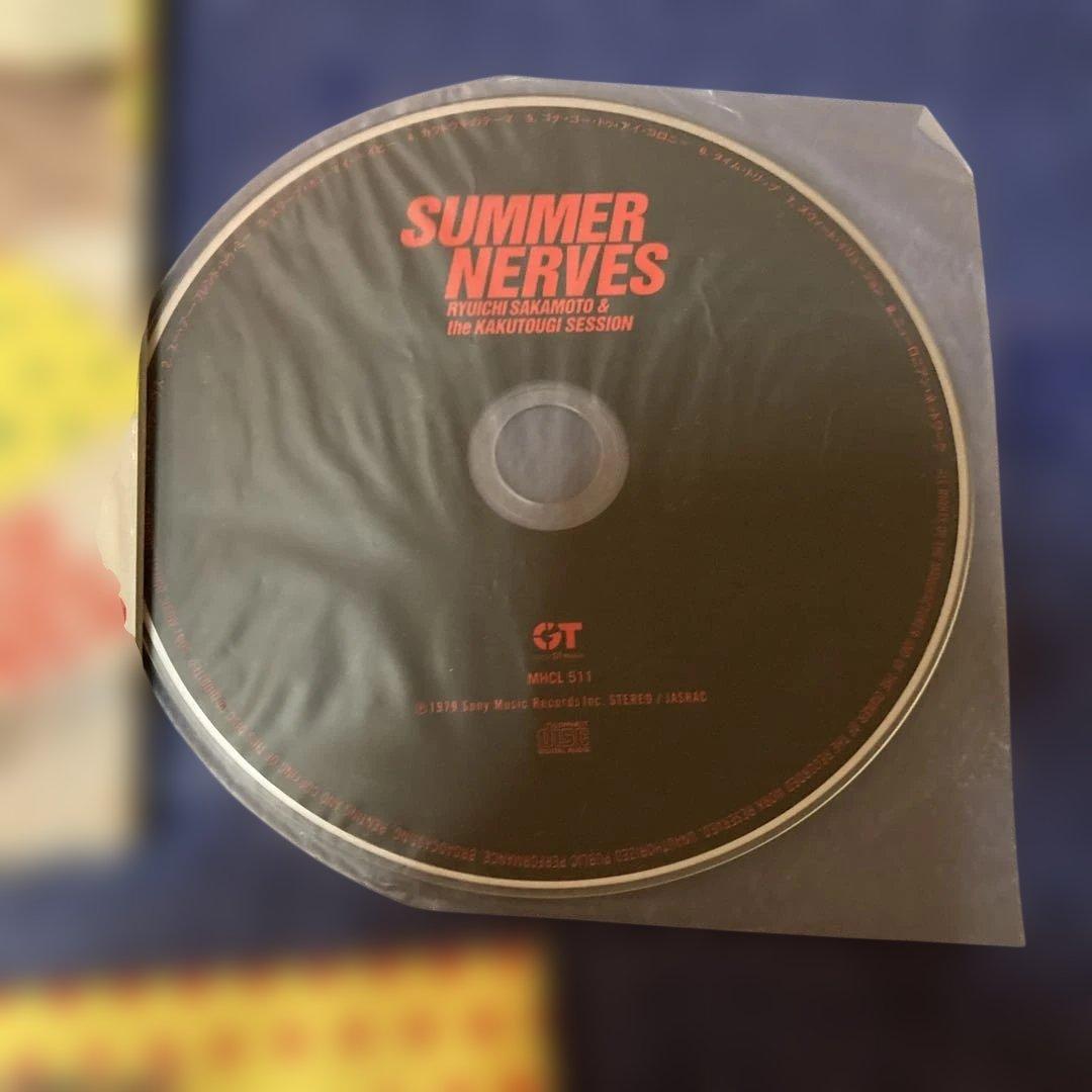 坂本龍一 &カクトウギセッション .SUMMER NERVES 初回紙ジャケット
