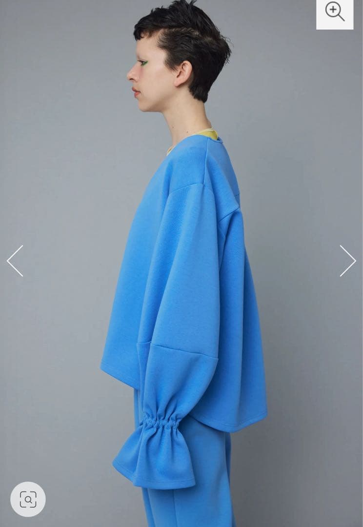 HeRIN.CYE Feels V-neck Cardigan 青　ブルー