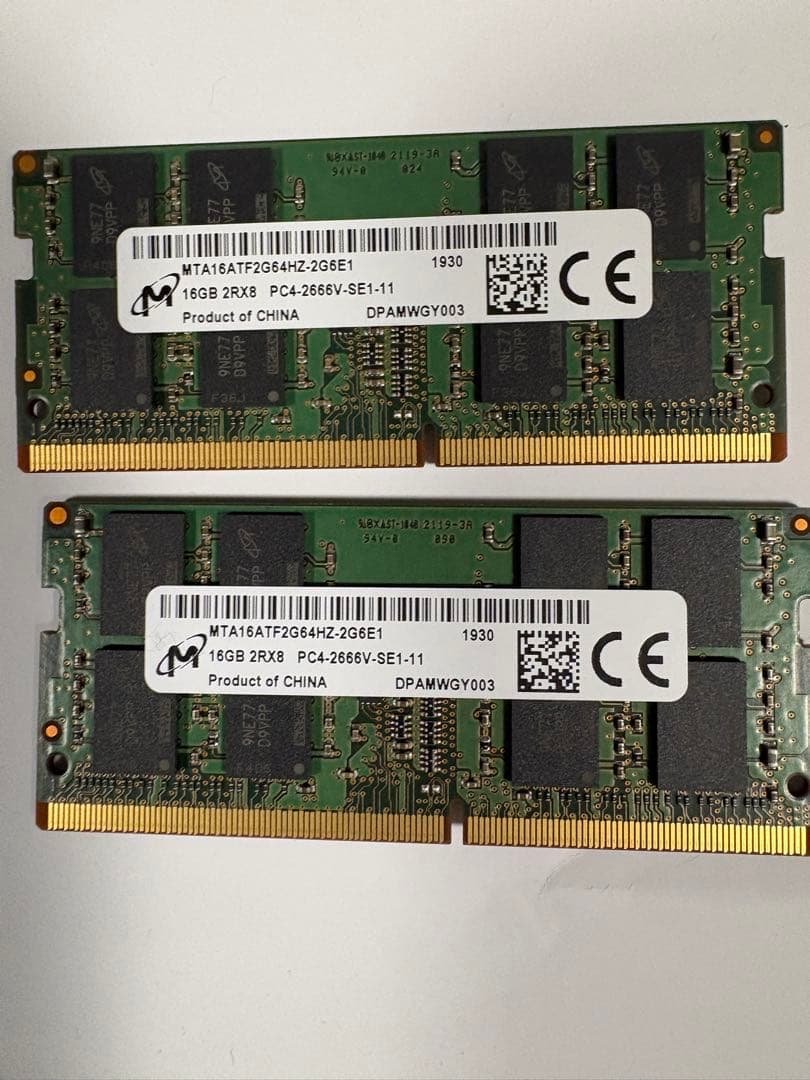 ADTEC 16GB 2枚合計32GB DDR4メモリセット