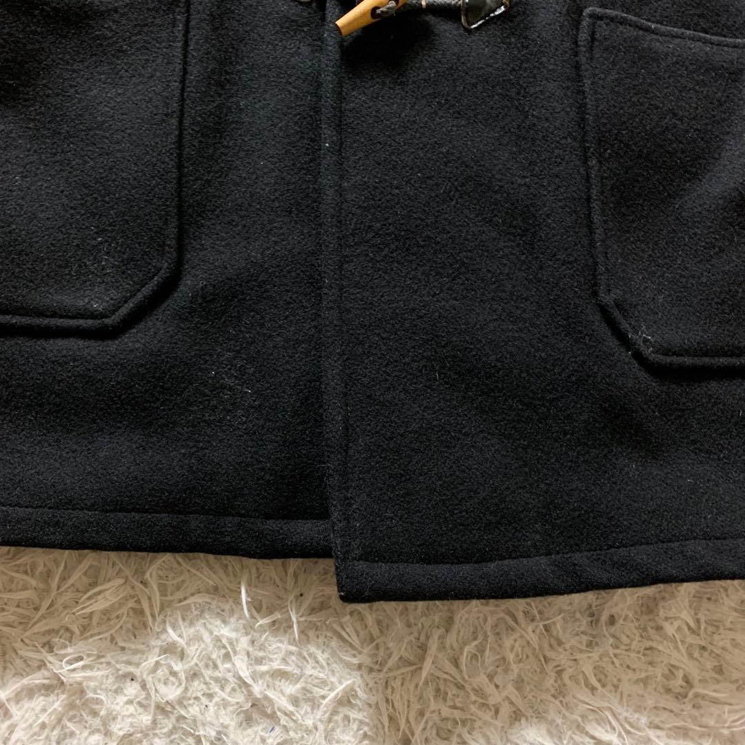 美品■schott ダッフルコート ブラック 42