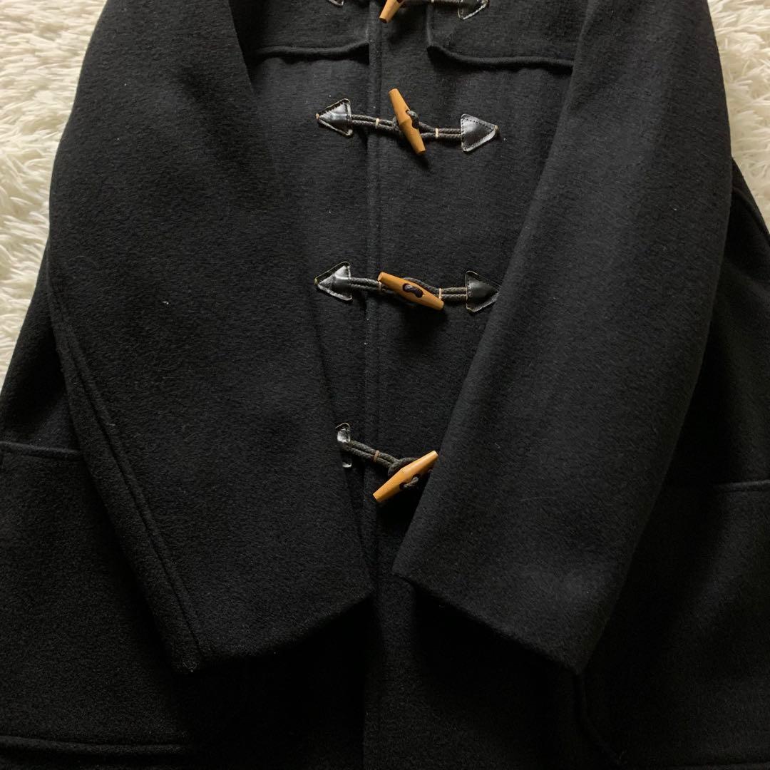 美品■schott ダッフルコート ブラック 42