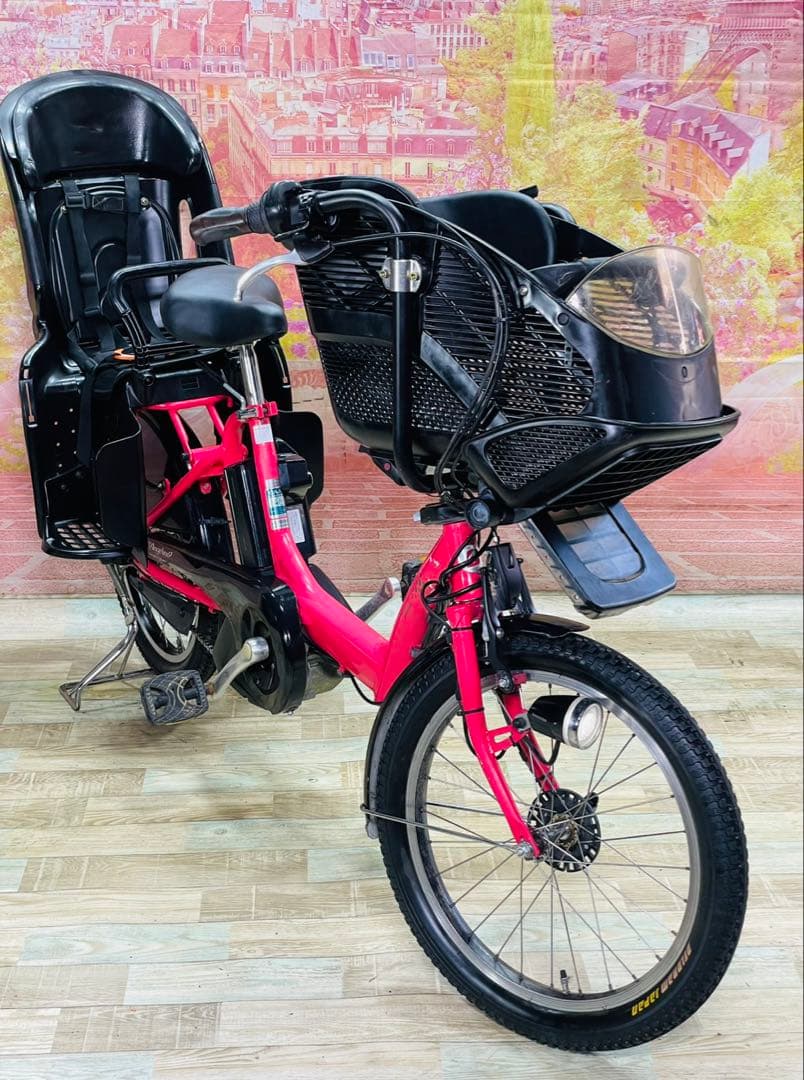 ZK3467 電動自転車 ブリヂストン アンジェリーノ 子供乗せ 20インチ