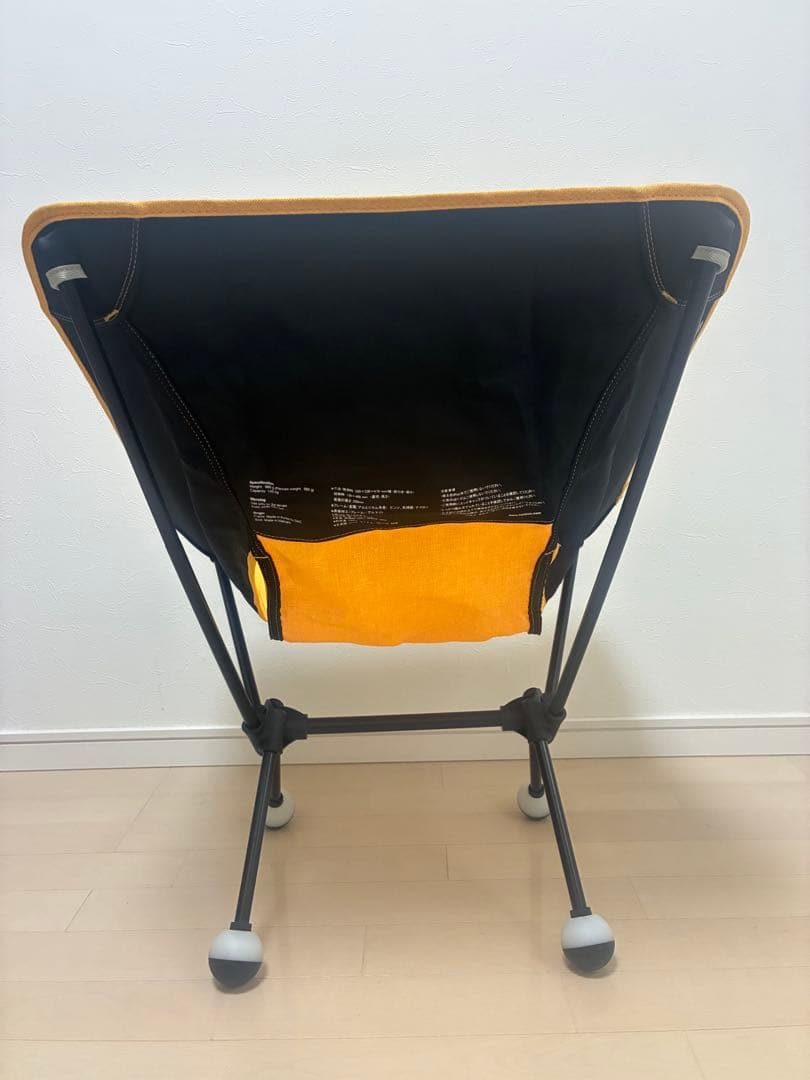 ヘリノックス コンフォートチェア　イエロー　純正ボールフィート付き　中古品