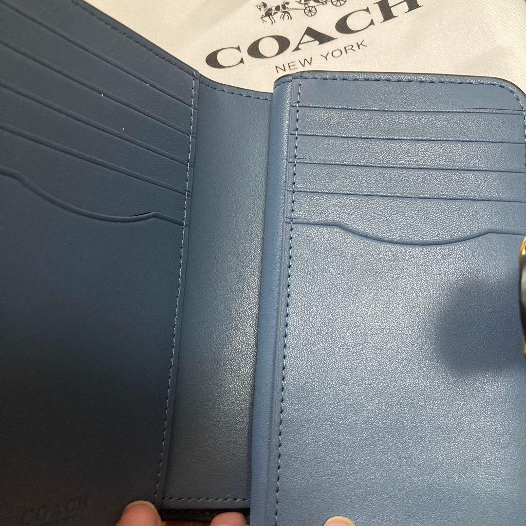 COACH 二つ折り財布 デニム