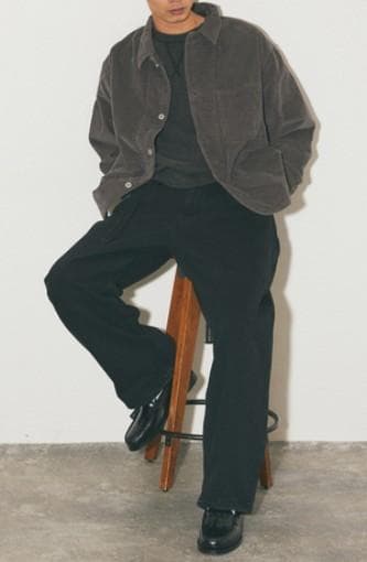 美品　JOURNAL STANDARD 　グレー　コーデュロイ カバーオール　M