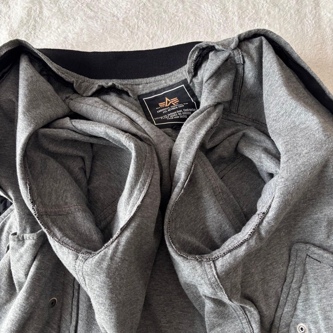 ✨️美品✨️ ALPHA INDUSTRIES MA-1 ブラック L 薄手 黒