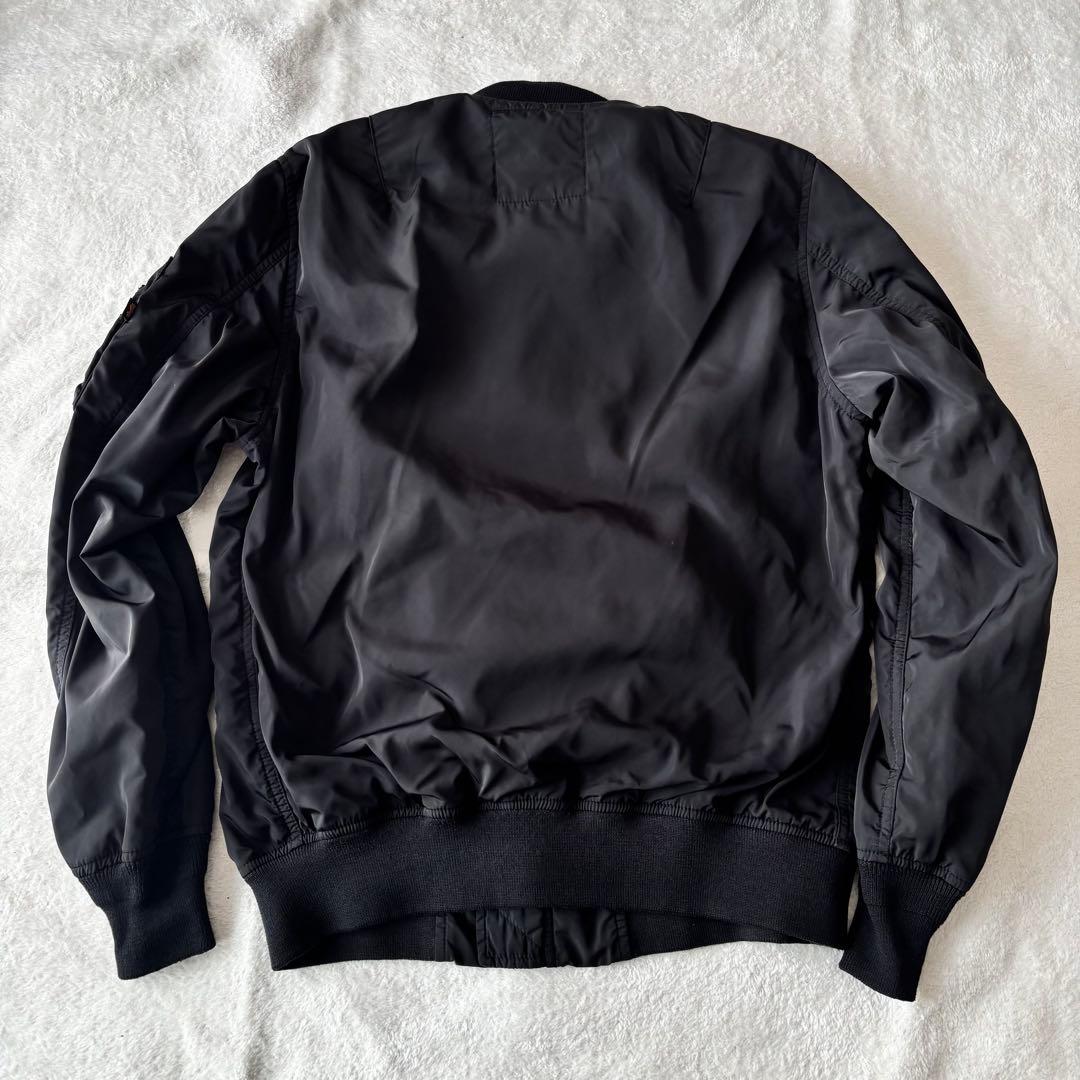 ✨️美品✨️ ALPHA INDUSTRIES MA-1 ブラック L 薄手 黒