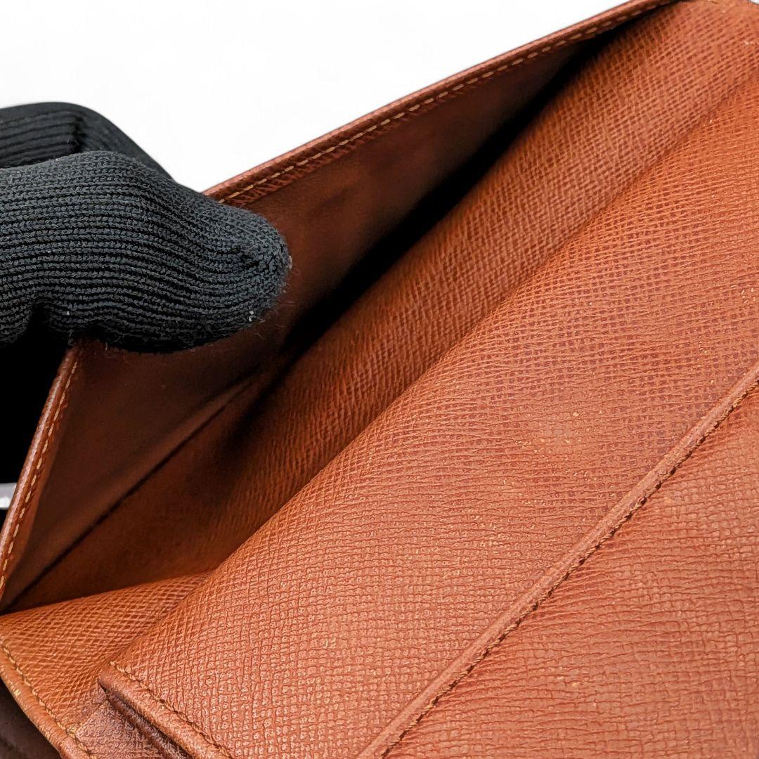 美品 ルイヴィトン モノグラム ポルトトレゾール エテュイ パピエ 折り財布