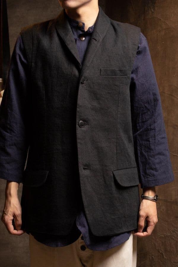 新品　24SS フランクリーダー　OLD LINEN VEST サイズL