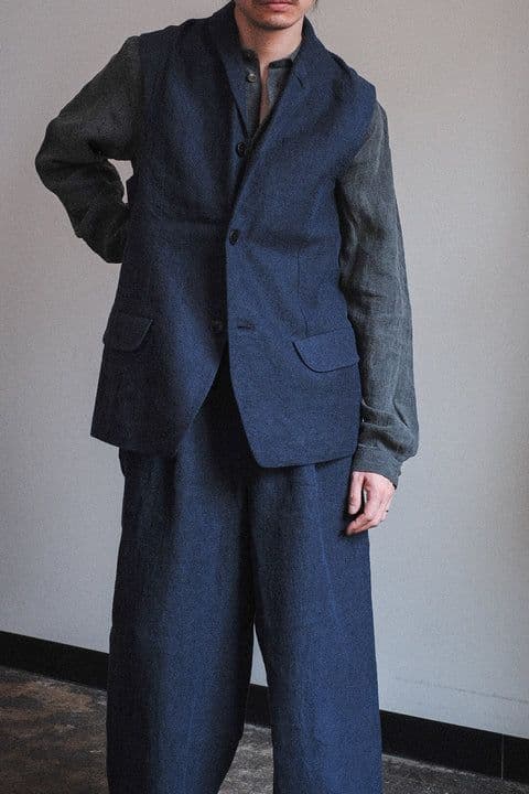 新品　24SS フランクリーダー　OLD LINEN VEST サイズL