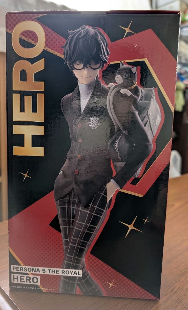 ペルソナ5　一番くじ　A賞　主人公フィギュ　Ｆ賞　アクリルスタンド　新島真