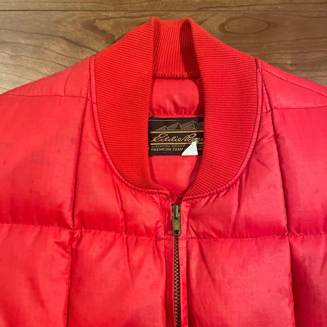 80's EDDIE BAUER CANADIAN VEST 赤　40