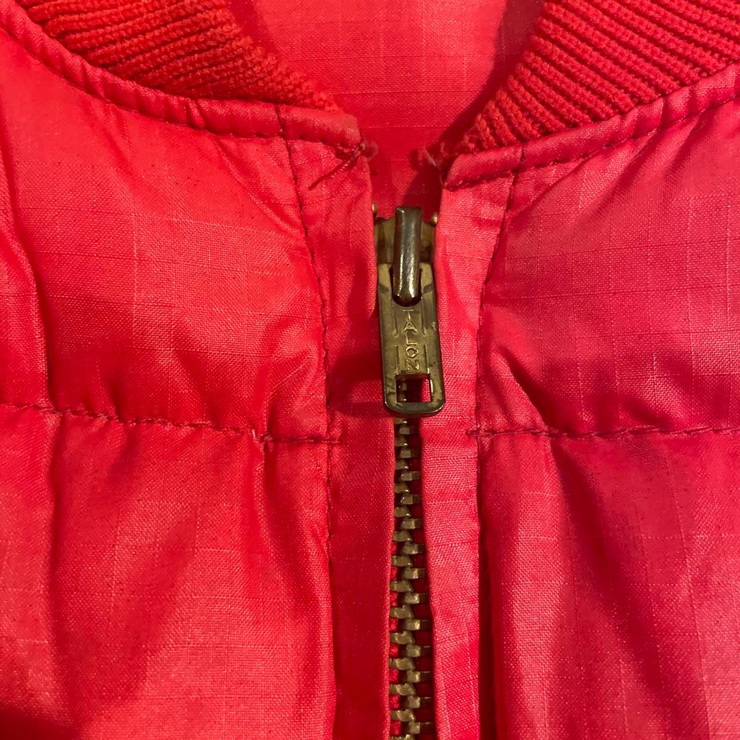 80's EDDIE BAUER CANADIAN VEST 赤　40