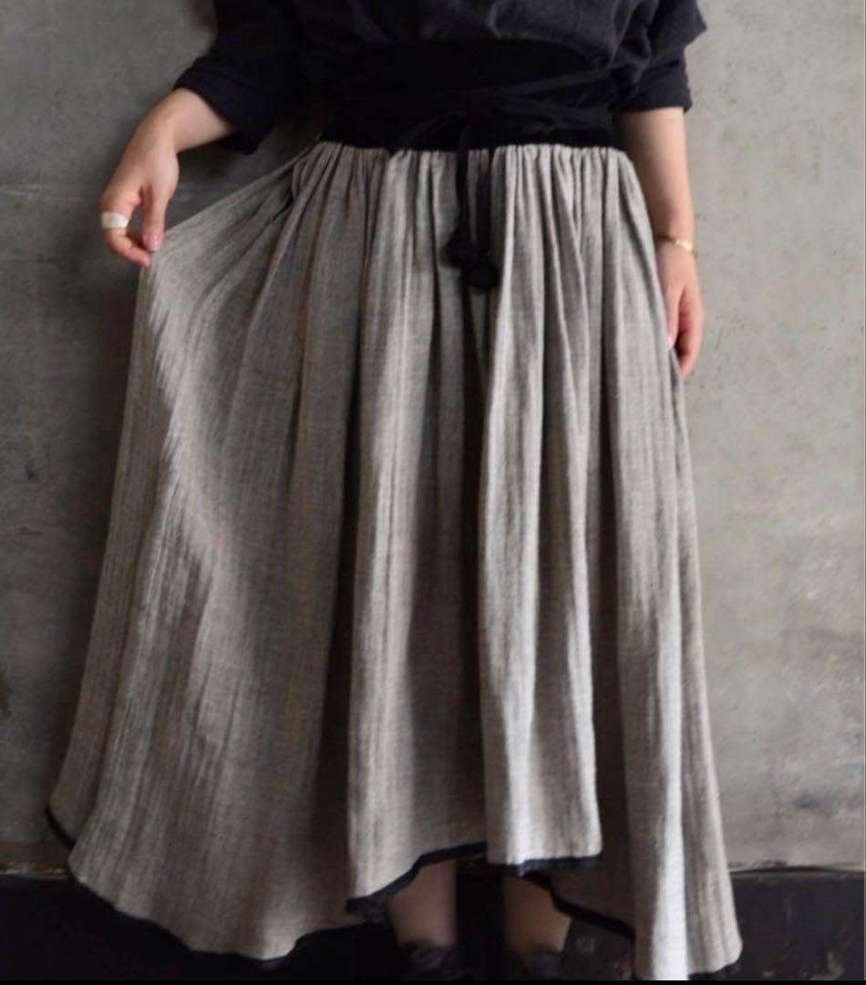 値下げ！Tabrik タブリク 巻きスカート タッセル リバーシブルスカート
