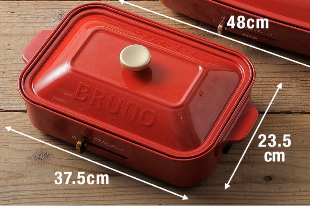 新品·未使用!!BRUNO* コンパクトプレートand鍋プレートset