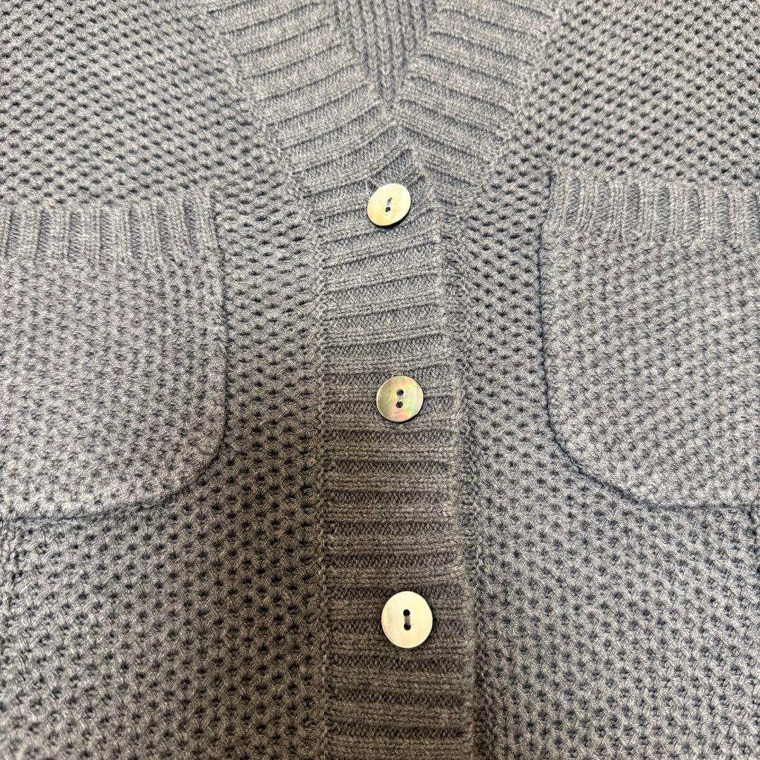 ローブブラン Basket Knit Cardigan カーディガン グレー